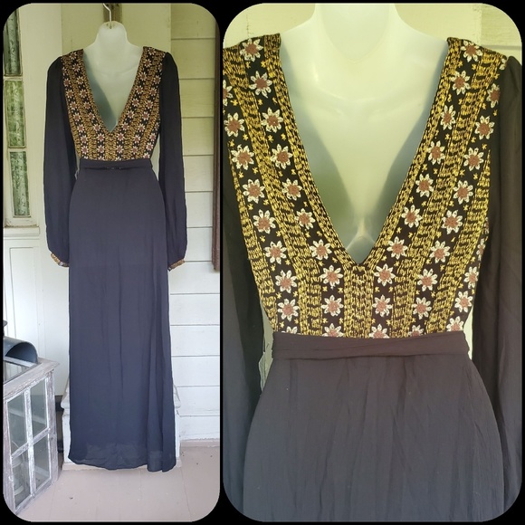 Free People Hearts desire maxi Midi dress - Picture 5 of 8